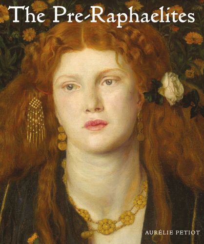 Bocca Baciata (Lips That Have Been Kissed), 1859, by Dante Gabriel Rossetti, The Pre-Raphaelites in white font above.