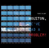 Book cover of Houston, We've Had A Problem! with a wall of contact sheets of a rocket taking off. Published by Seltmann Publishers.