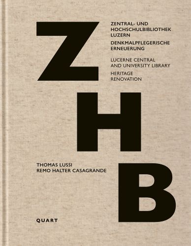 ZHB in large black font diagonally across pale beige woven cover by Quart Publishers.