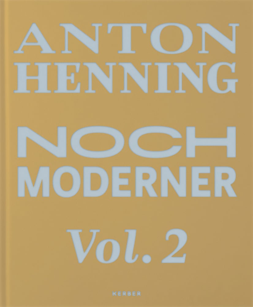 Gold cover with Anton Henning Noch moderner Vol. 2 in silver font