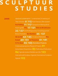 Bright orange book cover of Sculptuur Studies 2006. Published by WBooks.