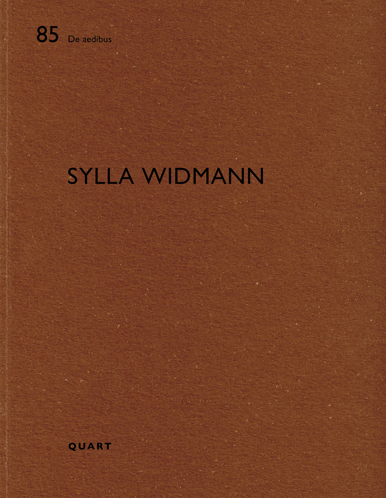 85 De aedibus SYLLA WIDMANN QUART in black font on brown cover.