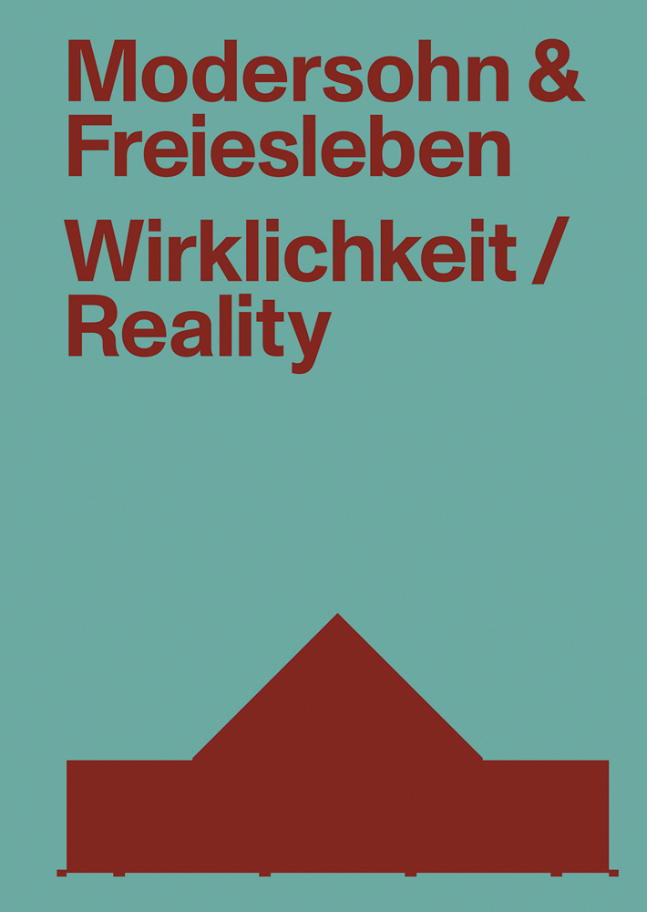 Modersohn & Freiesleben—Wirklicthkeit/Reality in brown font to top mint green cover, above peaked roof shape.