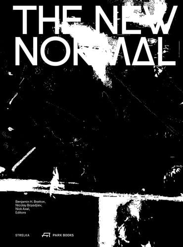 THE NEW NORMAL in white font on black and white cover, by Park Books.