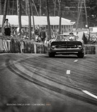 Book cover of Car Racing 1965, featuring a sports car on race track, spectators to left side. Published by Editions Cercle d'Art.