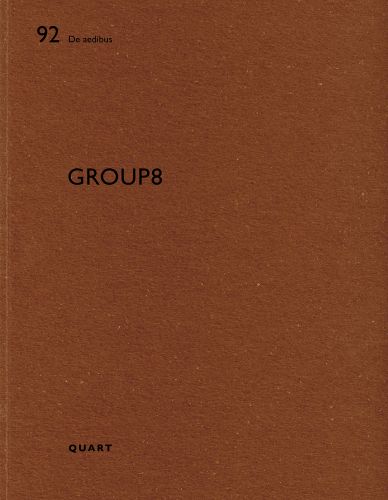 Rich brown cover with 92 De aedibus Group 8 quart in black by Quart Publishers
