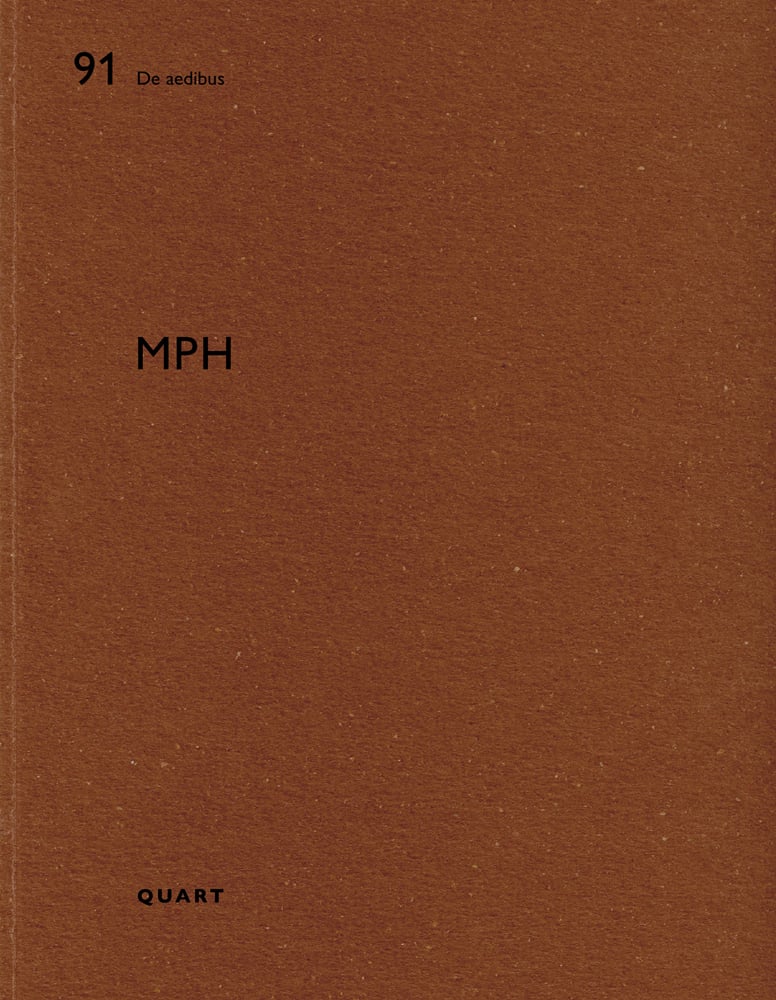 91 De aedibus MPH Quart in black font on brown cover by Quart Publishers.