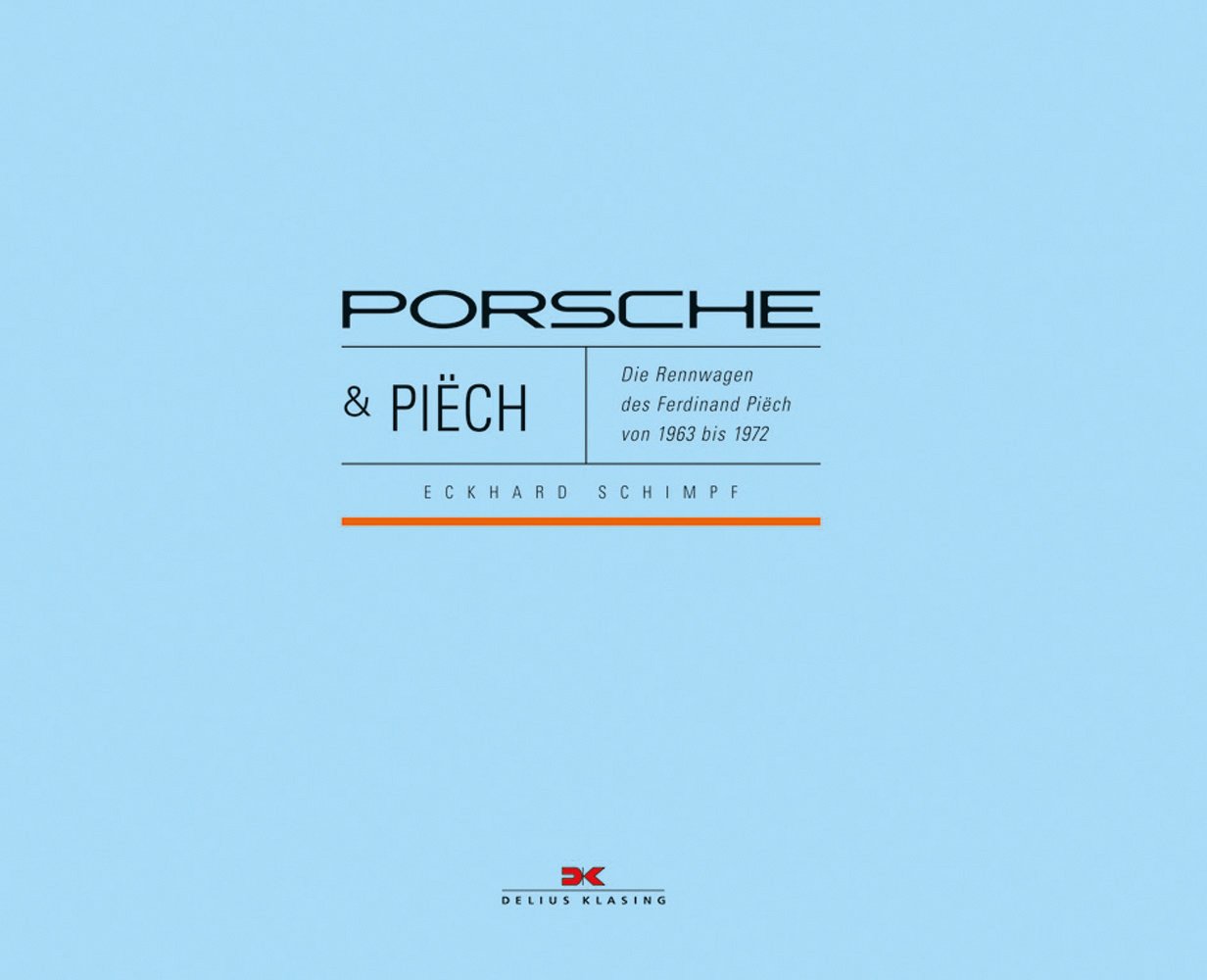 Light blue cover with PORSCHE & PIËCH in black font in centre