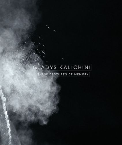 White powdery dust on black cover, GLADYS KALICHINI THESE GESTURES OF MEMORY in white font to centre.