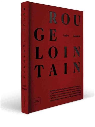 Deep red cover with Rouge Lointain in black capital font
