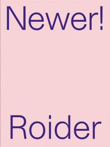 Pale pink cover with Newer! Roider in purple font to top and bottom