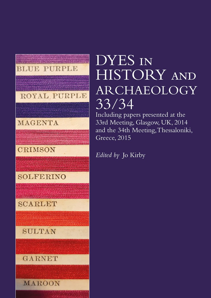 Dyes in History and Archaeology 33/34