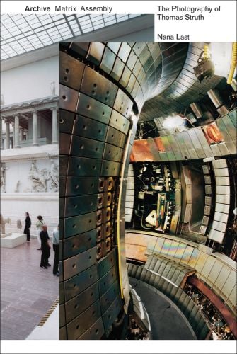 Chromogenic print of divertor tokamak, ASDEX Upgrade, Archive, Matrix, Assembly The Photographs of Thomas Struth 1978-2018 in black font on top white banner.