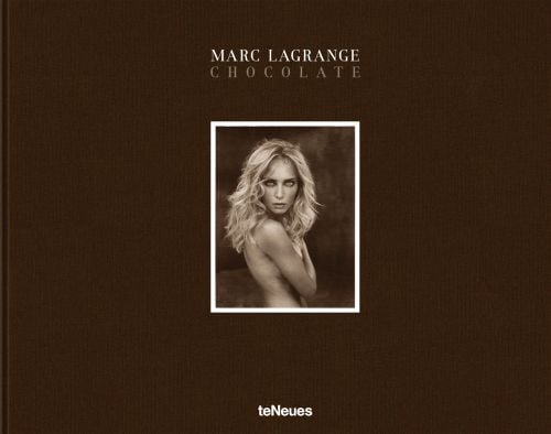 White topless female nude model covering chest, eyes toward viewer, on brown cover, 'MARC LAGRANGE, CHOCOLATE', in white, and brown font above.