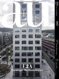 Magazine cover of a+u 21:02, 605: E2A – Strategic Methodologies, with a multi-story building. Published by Shinkenchiku-Sha Co., Ltd.