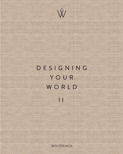 Smooth beige hessian like cover with Designing Your World II Wolterinck in black font