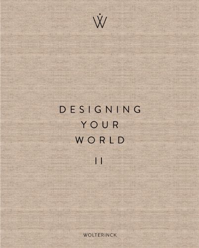 Smooth beige hessian like cover with Designing Your World II Wolterinck in black font