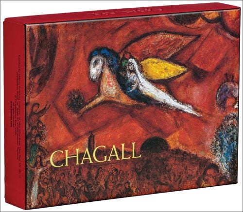 Winged horse from Marc Chagall's Song of Songs VI painting, to notecar box, by teNeues stationery.