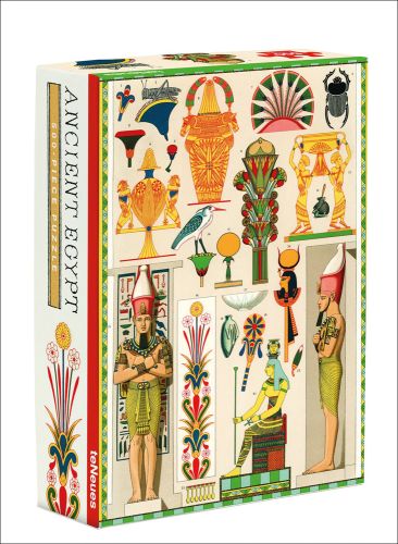 Albert Racinet's Ancient Egypt vintage art print on puzzle box, by teNeues stationery.