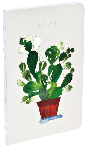Maria Carluccio's green cactus in terracotta pot design, to notebook, by teNeues Stationery.