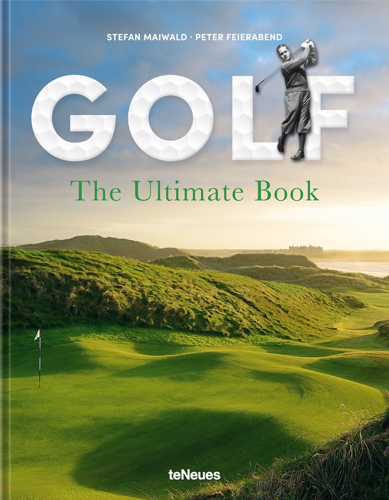 Trump International Golf green, Ireland, on cover of 'GOLF, The Ultimate Book', by teNeues Books.