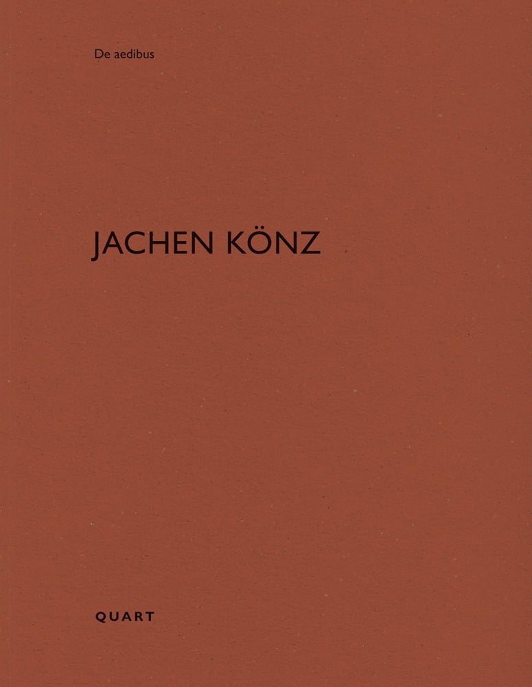 JACHEN KÖNZ, in black font to upper left of brown cover, by Quart Publishers.