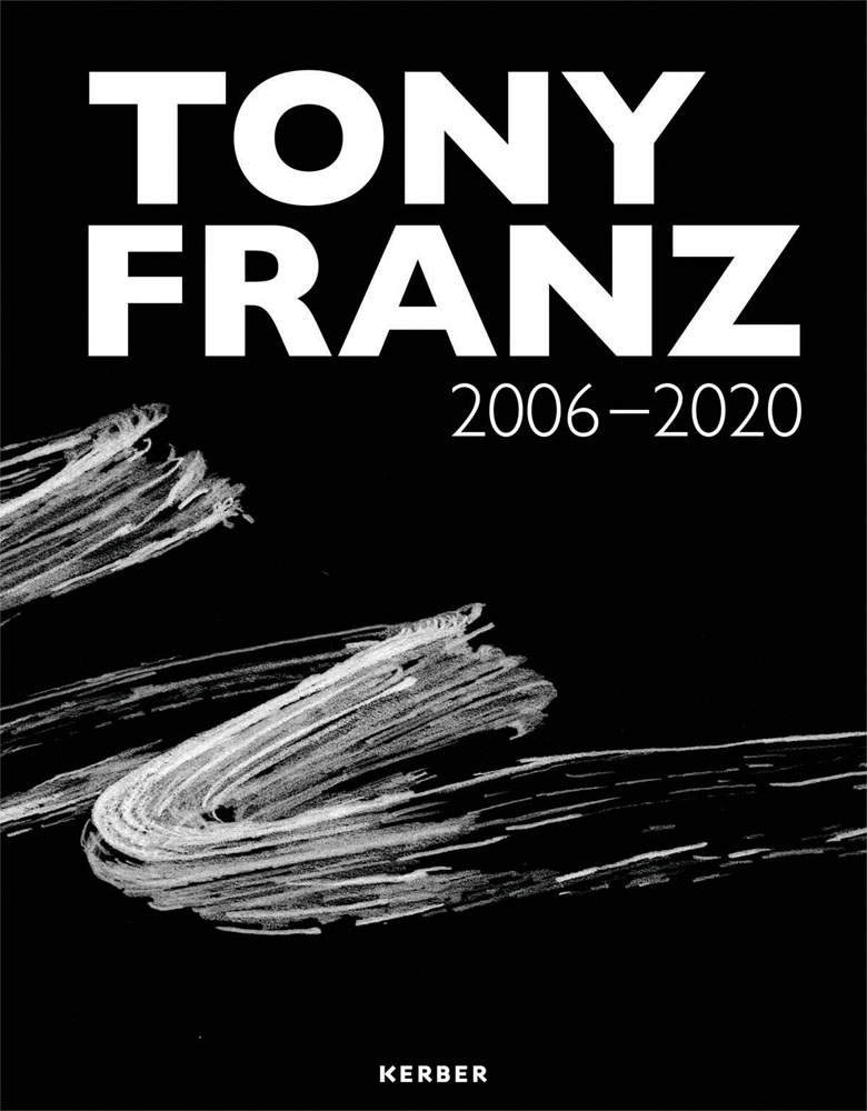 Black cover with wavy lines across middle in white pencil and Tony Franz 2006 - 2020 in white font above