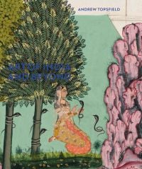 Robed figure kneeling under large tree with 5 snakes, on cover of 'Art of India and Beyond', by Ashmolean Museum.