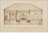 Book cover of Clementine Cecil's An Extraordinary Survivor: The Story of Sytin House, Moscow, with a interior plan of house. Published by Fontanka.