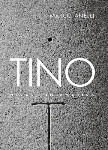 TINO NIVOLA IN AMERICA in white font to centre of grey concrete cover, by Silvana