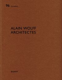 96 De aedibus ALAIN WOLFF ARCHITECTES QUART in black font on brown cover by Quart Publishers.