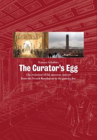 Art museum interiors 'The Curator's Egg', in white font to centre of cover, by Ridinghouse.