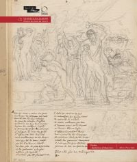Book cover of Girodet. "Imitations d'Anacréon", featuring a pencil sketch from Odes of Anacreon. Published by Officina Libraria.