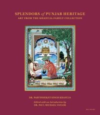 The Singh Twins, The Golden Temple, Dukh Bhanjani Beri, on maroon cover of Splendors of Punjab Heritage, by Roli Books.