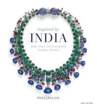Cartier Hindu Necklace, on white cover of inspired By India, by Roli Books.