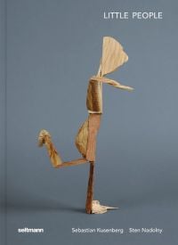 Book cover of Little People: Magical Creatures from Woodcut Remains, with a delicate wooden figure. Published by Seltmann Publishers.