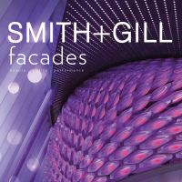 Purple geometric interior, SMITH + GILL, facades, in white font above.