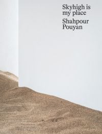 Book cover of Skyhigh is my place, with an art installation of a grain-filled exhibition space. Published by Exhibitions International.