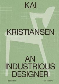 Book cover of Kai Kristiansen: An Industrious Designer, with a silhouette of chair. Published by Arnoldsche Art Publishers.