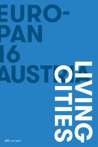 Book cover of Europan 16 Austria – Living Cities. Published by Park Books.
