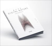 DIGITAL NATURE, in black font to top edge of white cover, cross-hatched drawing of structure below.