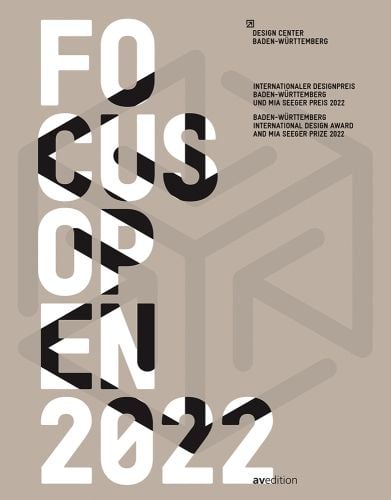 'FOCUS OPEN 2022', in black and white font on beige cover, by Avedition Gmbh.