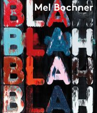 Oil painting on velvet 'Blah, Blah, Blah, 2018', by Mel Bochner, for 'If the Colour Changes' title, by Ridinghouse.