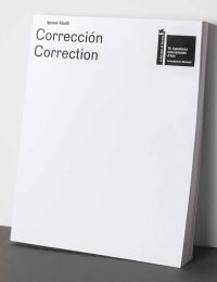 White cover of 'Ignasi Aballí, Corrección / Correction', by Turner.