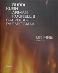 Blurred orange and yellow flames on cover of 'On Fire', by Forma Edizioni.