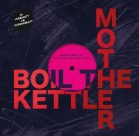 Book cover of Boil The Kettle Mother: Reinout Zeeger ft. Wolfhexenphotos & Guest Stars, with a dark purple LP sleeve. Published by Exhibitions International.
