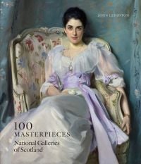 Portrait of Lady Agnew by John Singer Sargent, 100 MASTERPIECES National Galleries of Scotland in black font to bottom left.