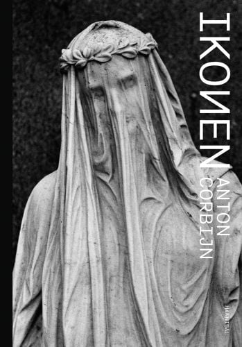 Cemetery statue, Veiled Widow in Vienna, Austria, on cover of 'Ikonen', by Hannibal Books.