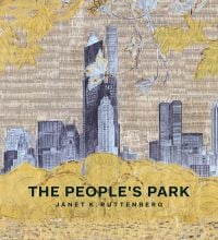 Book cover of The People's Park, with the New York City skyline. Published by Pointed Leaf Press.