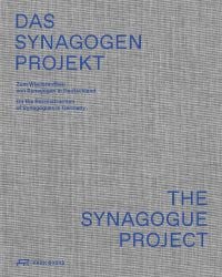 DAS SYNAGOGEN PROJEKT, THE SYNAGOGUE PROJECT, in blue font to top left and bottom right of grey cover.